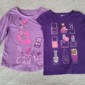 Gap Kids girls size 8 shirt bundle purple